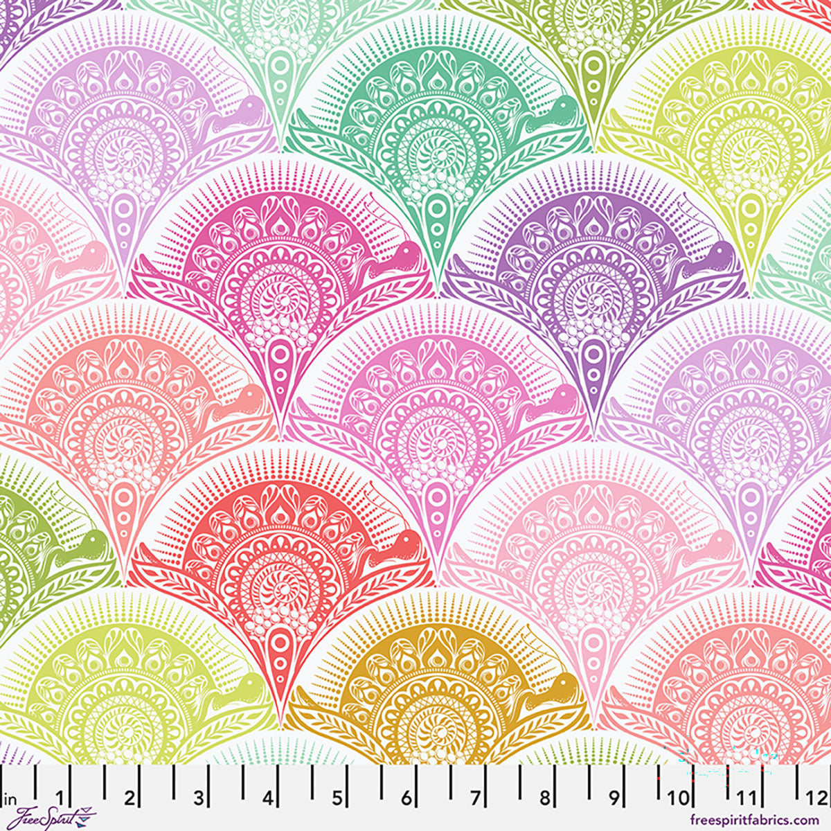 Tula Pink Snail Scallop Sugarrush Free Spirit