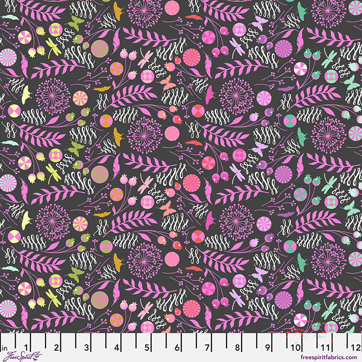 Tula Pink Dandelion Licorice Free Spirit
