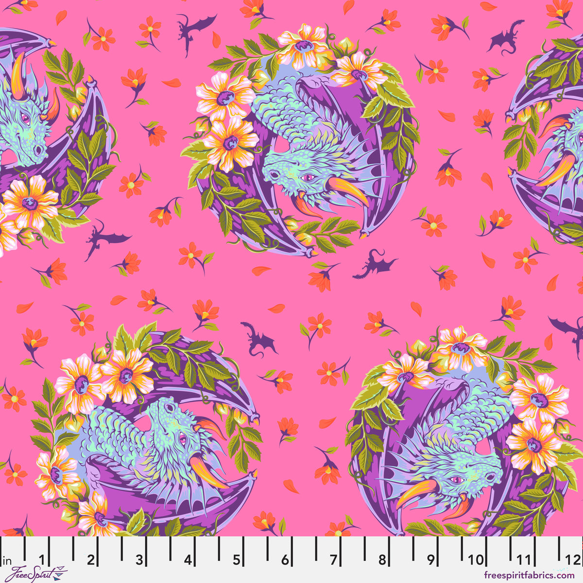 PWTP282.SUGARPLUM Tula Pink Dragon Ball She Sugarplum Legendary Free Spirit Cotton Fabric