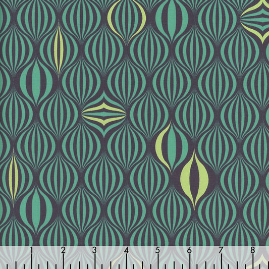 Light the Way MOONBEAM Green UNTAMED Tula Pink Fabric Sold by the Half Yard