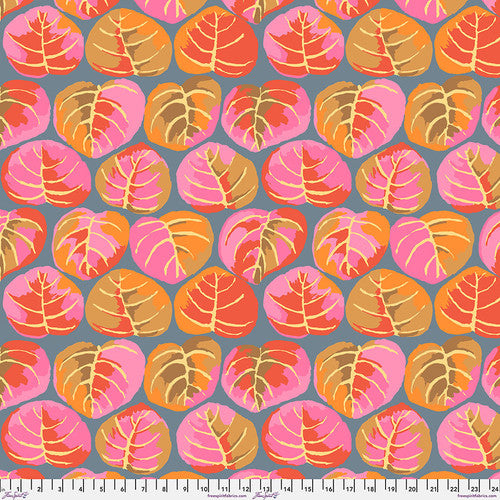 QUILT BACKING 108 INCH WIDE Palm Leaves PINK by Kaffe Fassett Collective Sold by the Yard