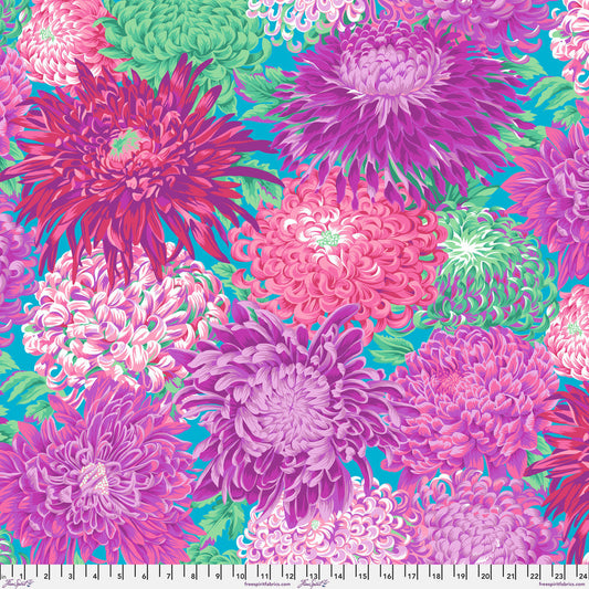 108 IN BACKING JAPANESE CHRYSANTHEMUM Magenta by Philip Jacobs for Kaffe Fassett Collective SOLD BY THE YARD