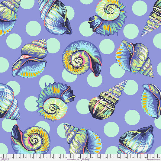 Big Shelly MARINE Quilt Back 108 Floral Reef by Tula Pink Sold by the Yard