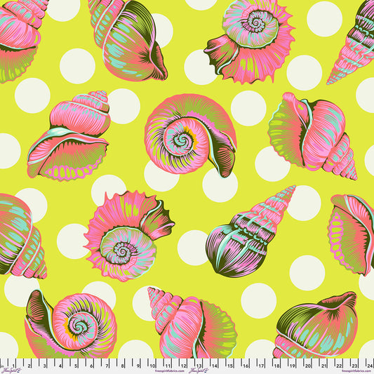 Big Shelly SEAGRASS Quilt Back 108 Floral Reef by Tula Pink Sold by the Yard