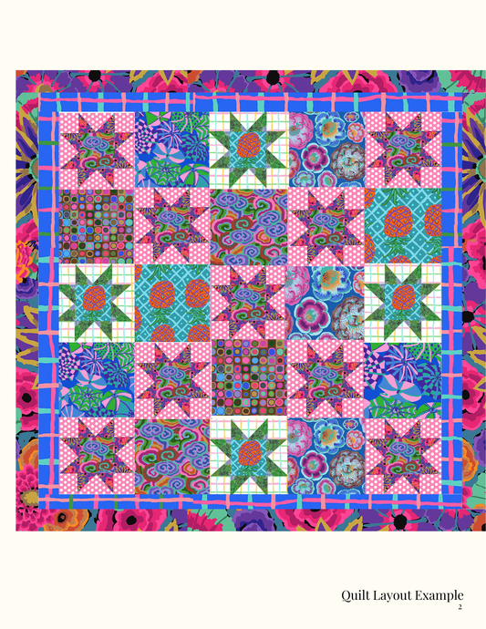 Magic Stars Kaffe Fassett Collective 2026 Edition Quilt Pattern Digital PDF Download