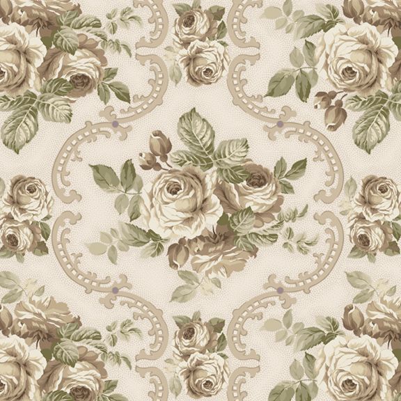 ROSE MEDALLION R521506D  CREAM