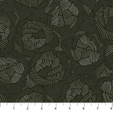 Tranquility Rayon / FIGO Fabrics Green Line Floral R91141-79