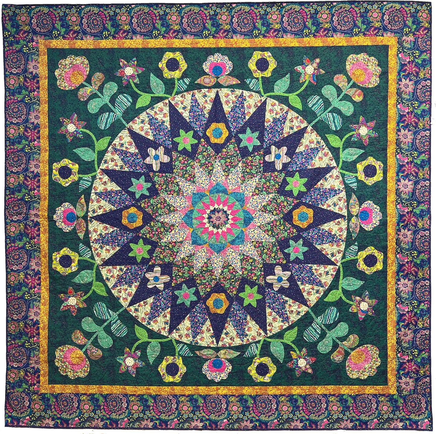 RR241 Radiant Garden Fat Robin Quilt Pattern