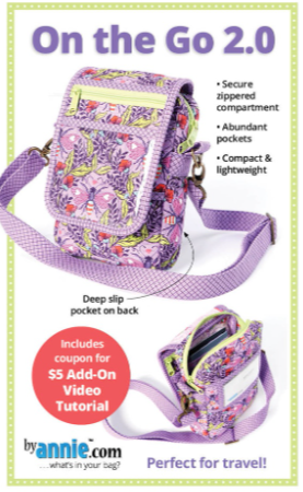 On the Go 2.0 Crossbody Bag Pattern By Annie