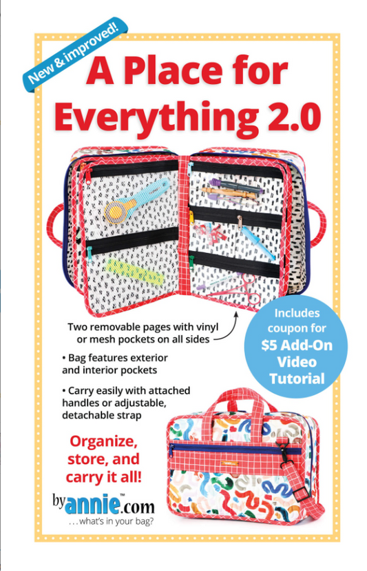 A Place for Everything 2.0 Bag Sewing Pattern By Annie