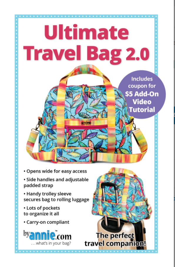 Ultimate Travel Bag 2.0 Bag Sewing Pattern By Annie