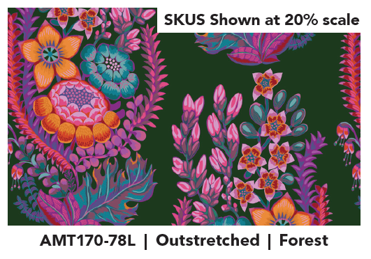 AMT170-78L Rhapsody Outstretched Forest by Anna Maria Textiles Sold by the Half Yard