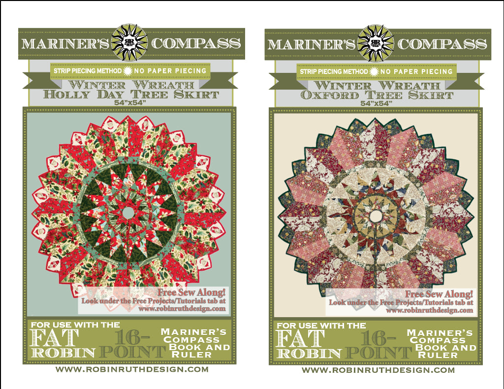 RR255 Winter Wreath Fat Robin Quilt Pattern