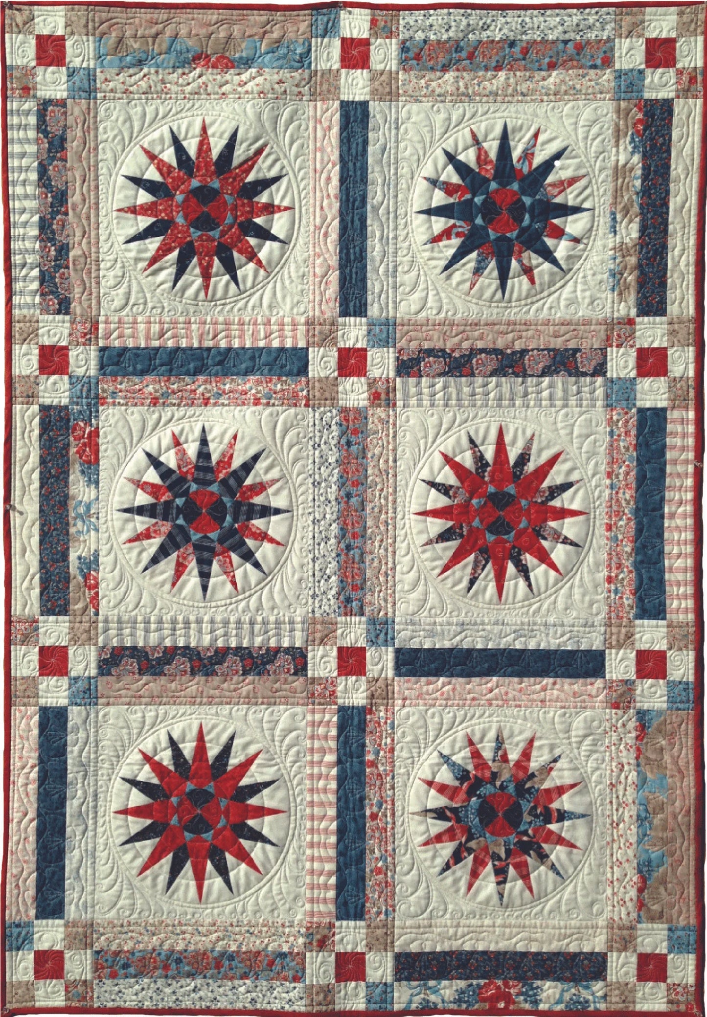 RR183 Skinny Robin 16 Point Mariner's Compass Book and Ruler Combo