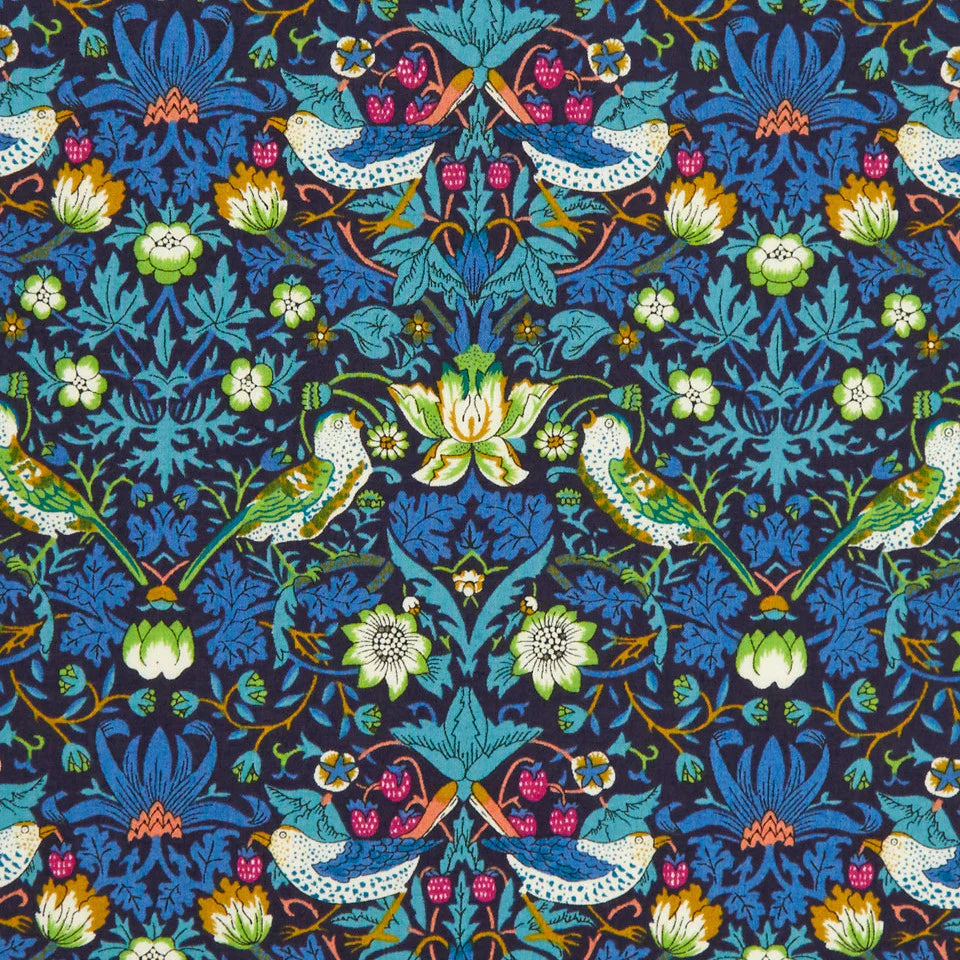 FREESPIRIT Strawberry Thief  NAVY