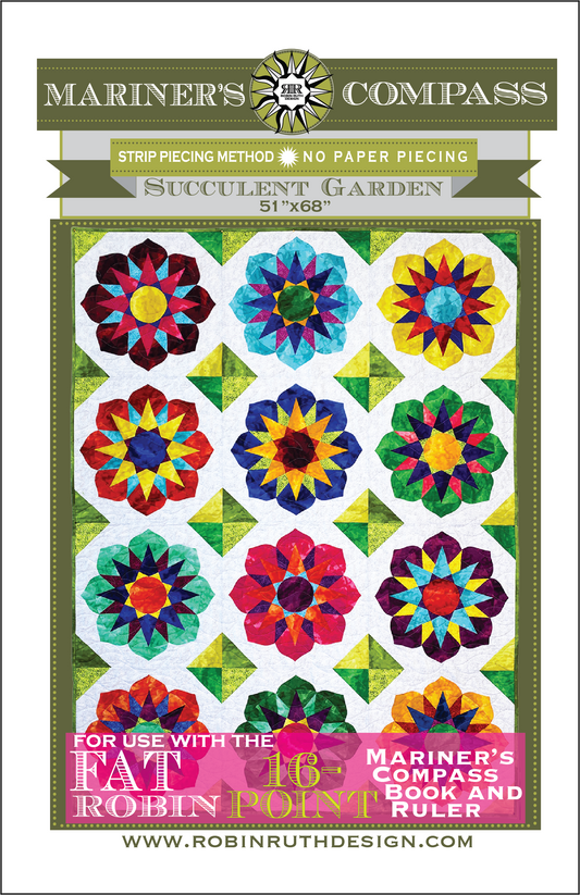 RR217 Succulent Garden Fat Robin Quilt Pattern