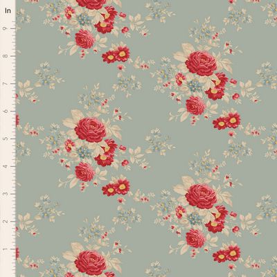 Tilda Merry Little Christmas CAROL Fabric in Duck Egg Blue ~PRE-ORDER~