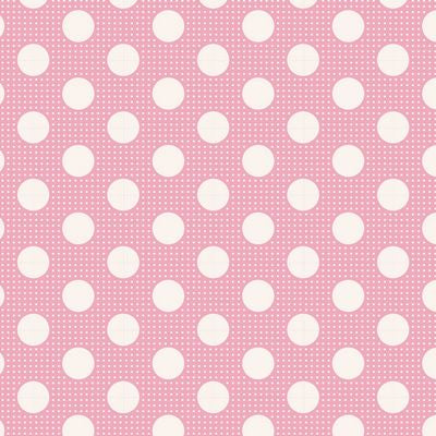 Tilda Medium Dots Pink Fabric sold by the Half Yard