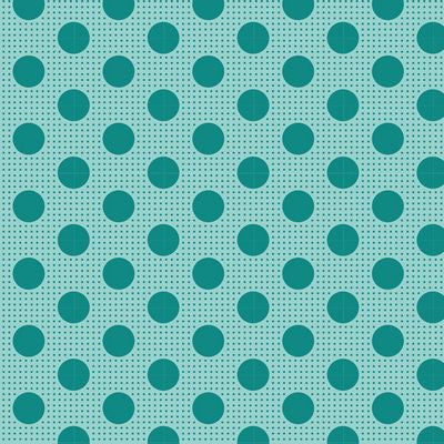 Tilda Medium Dots Dark Teal Fabric sold by the Half Yard
