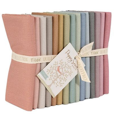 TIL300270 Tilda PoppySeed Fat Quarter Bundle 15 Fabrics Cotton Fabric