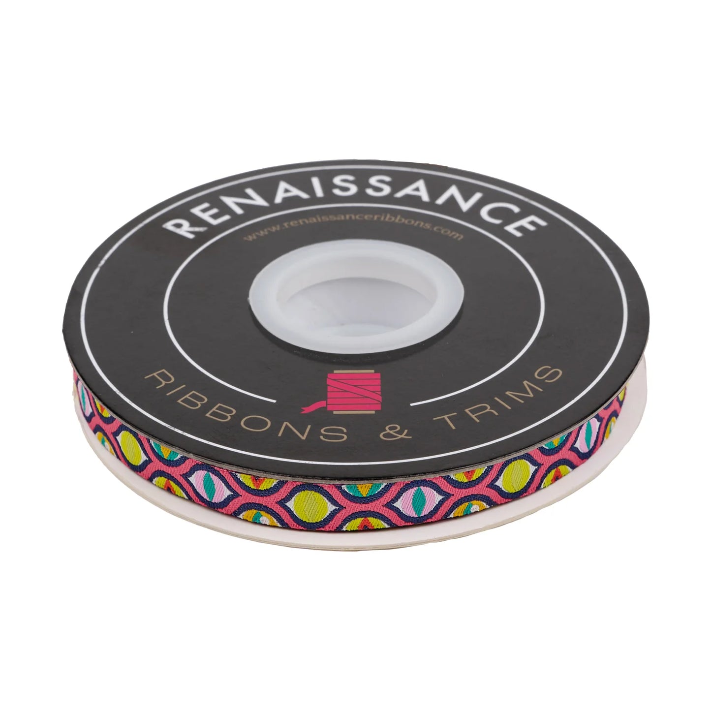 CAT EYES - 3/8" WIDTH - BY TULA PINK Tabby Road Ribbon by the yard Renaissance Ribbons