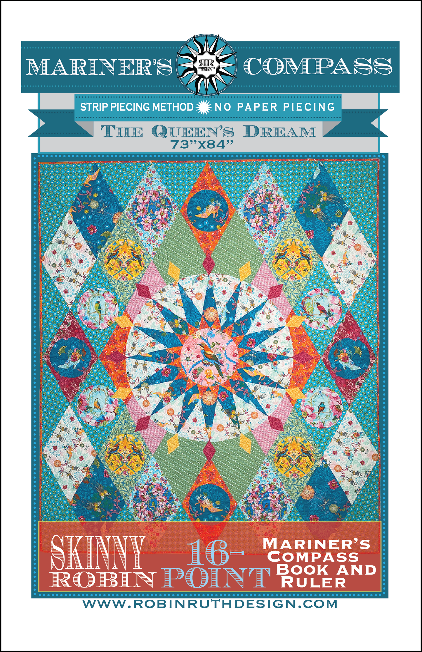 RR211 The Queen's Dream Skinny Robin Quilt Pattern