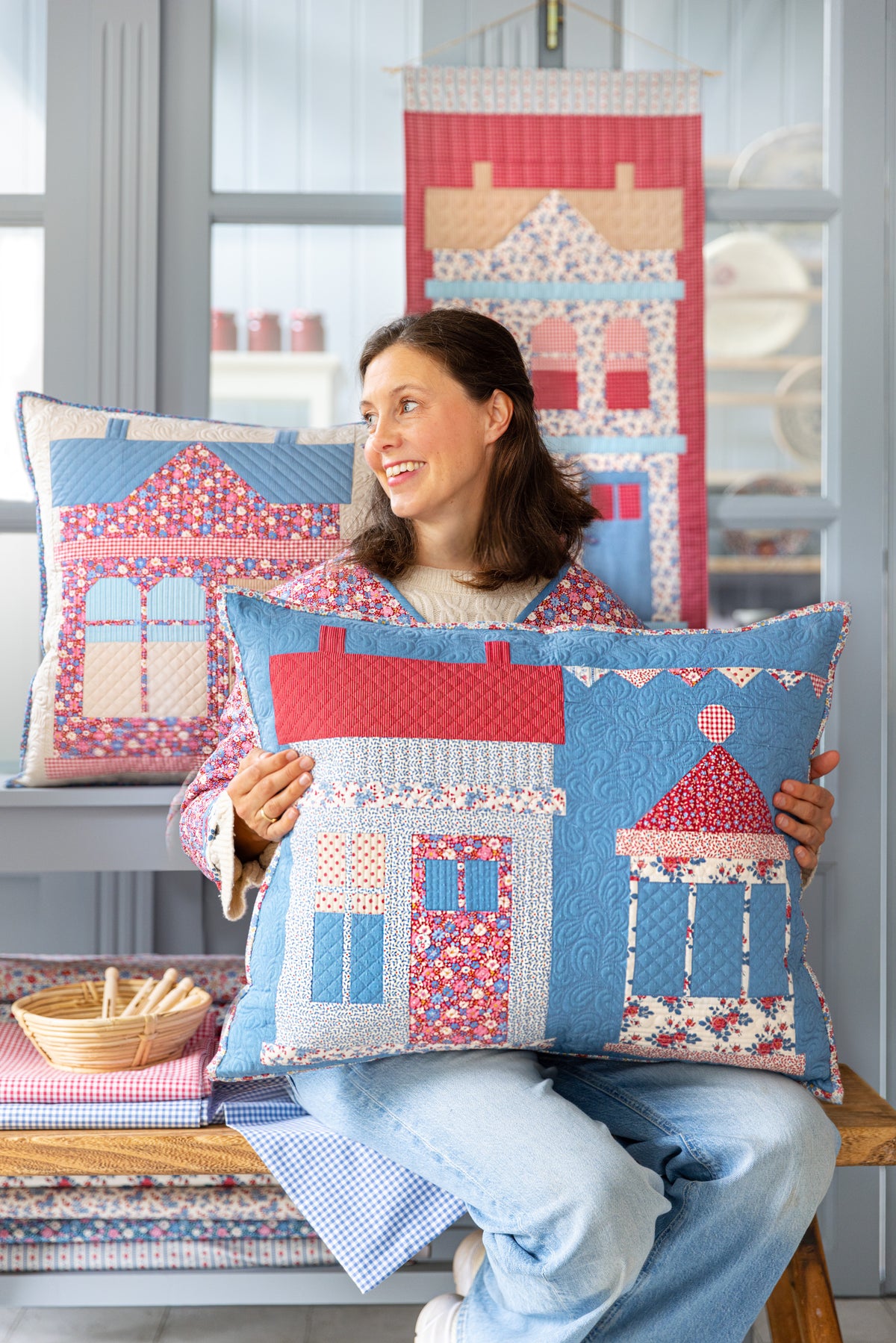TIL300280 Tilda Village Life Fat Eight Bundle 20 Fabrics Cotton Fabric