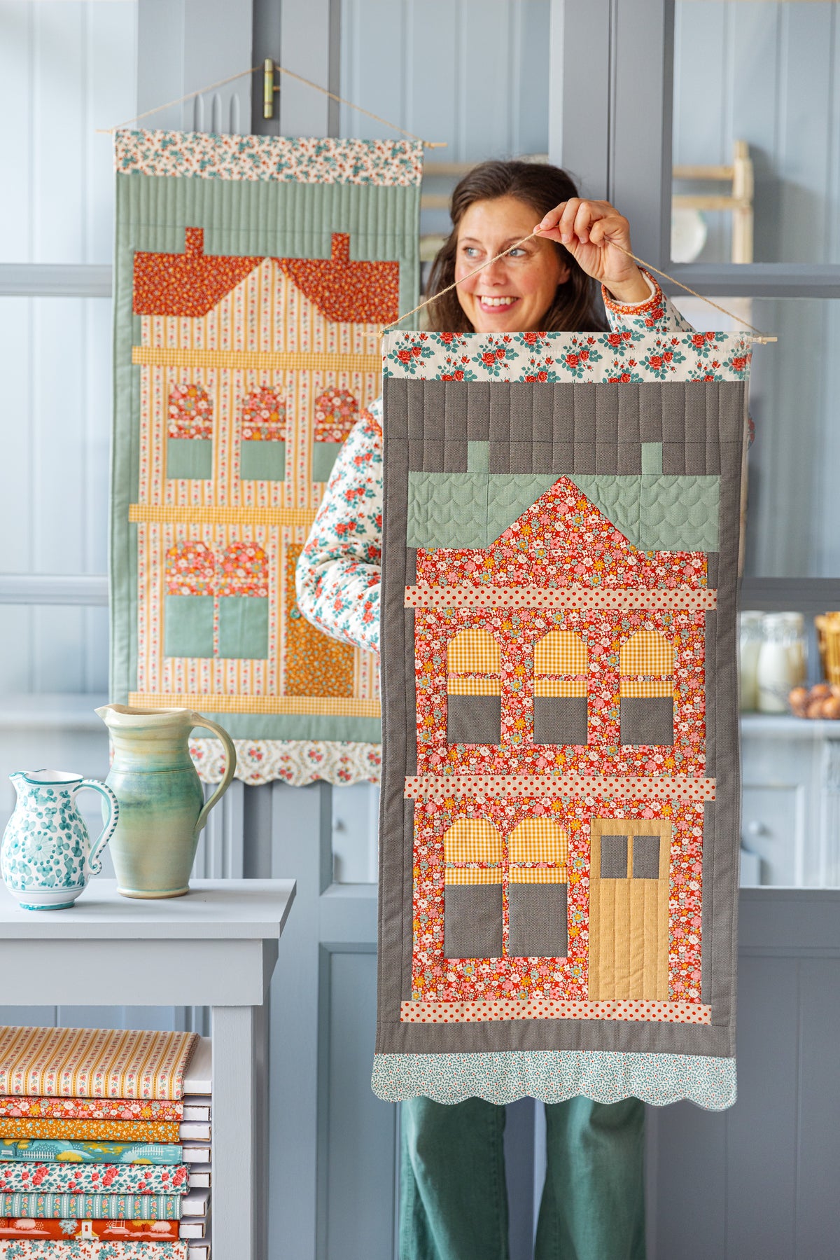 Tilda Village Life Wall Hanging Kit (Pre-Cut, Fabric Substitution)