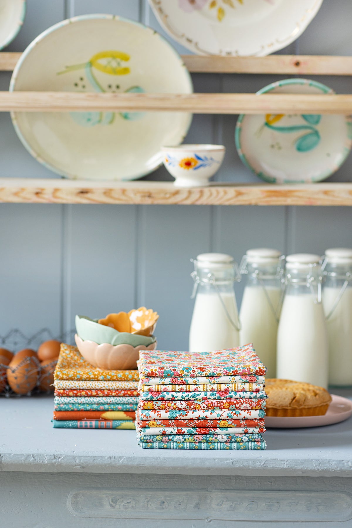 TIL300279 Tilda Village Life Fat Quarter Bundle 20 Fabrics Cotton Fabric