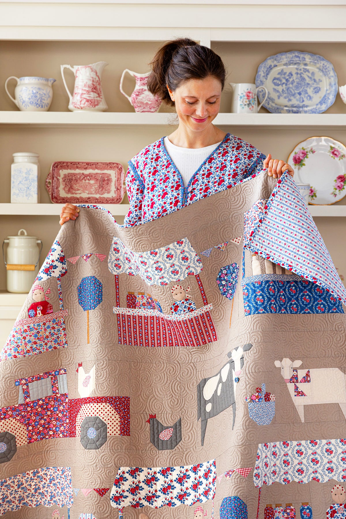 TIL300278 Tilda Village Life Blenders Fat Quarter Bundle 14 Fabrics Cotton Fabric