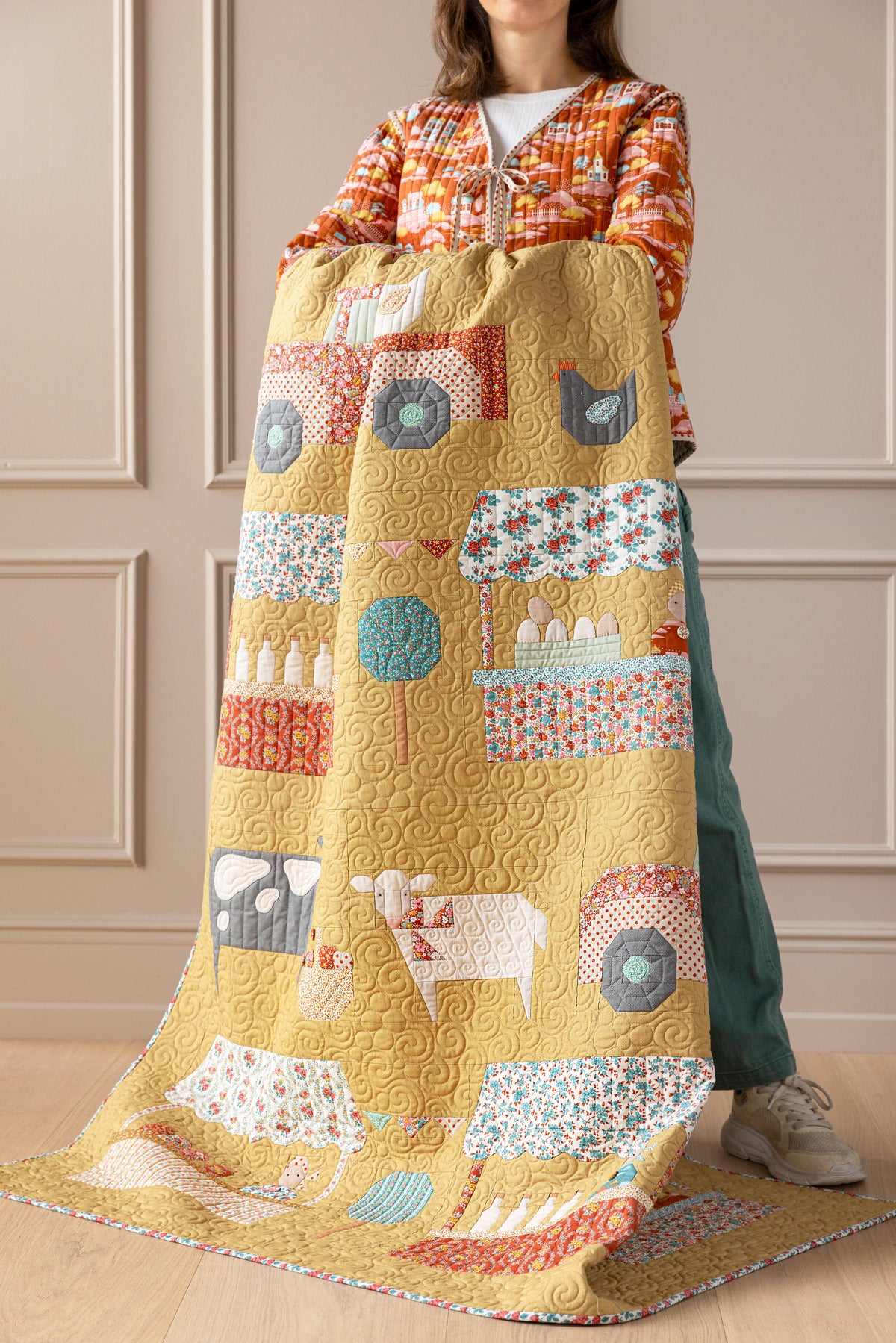TIL300278 Tilda Village Life Blenders Fat Quarter Bundle 14 Fabrics Cotton Fabric