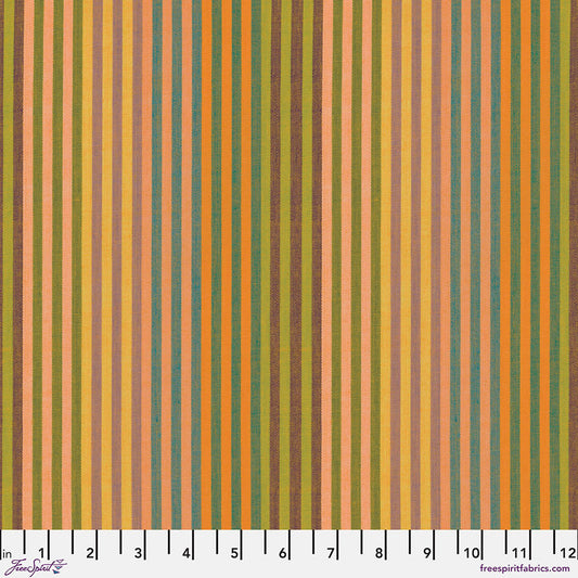 Shot Cotton Caterpillar Stripe SUNSHINE Kaffe Fassett Collective Sold by the Half Yard