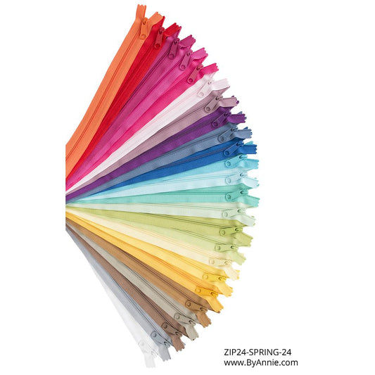 Set of 24" Zippers - Spring