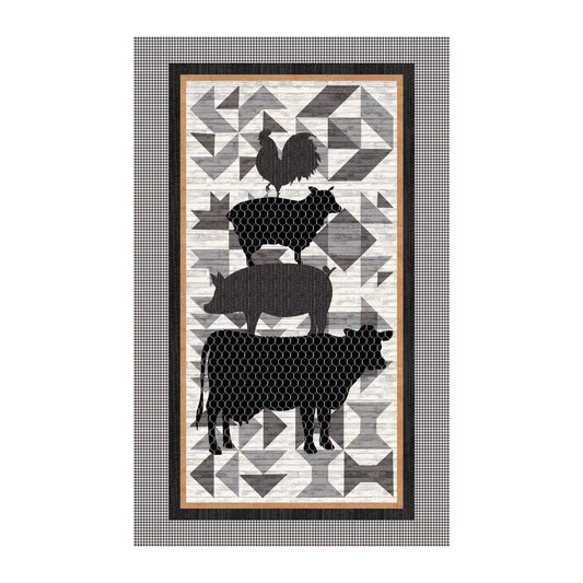 5331P-99 BUTTERMILK FARMSTEAD COW 30 IN PANEL for Studio E Fabric