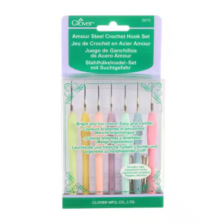 Amour Steel Crochet Hook Set # 3675CV