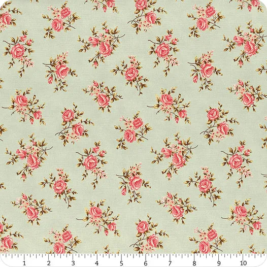 Collections for a Cause: Unity Robin's Egg Rose Bouquet Yardage