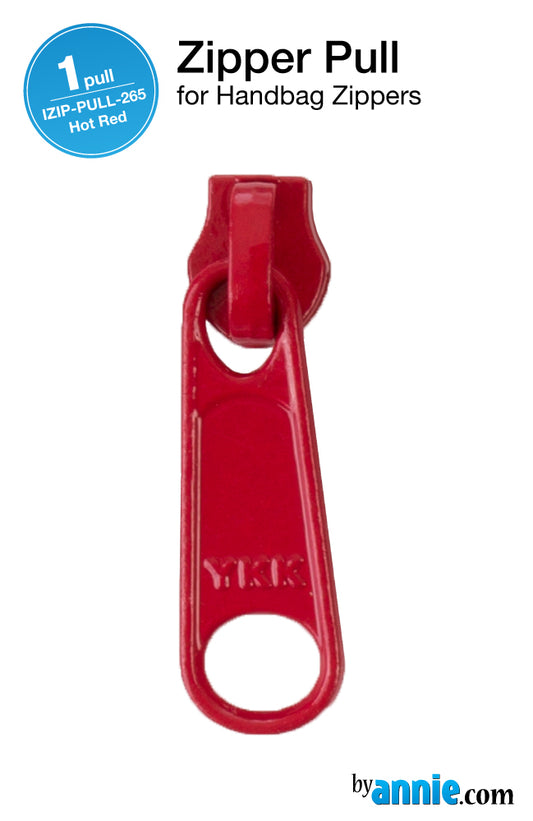 Zipper Pulls HOT RED