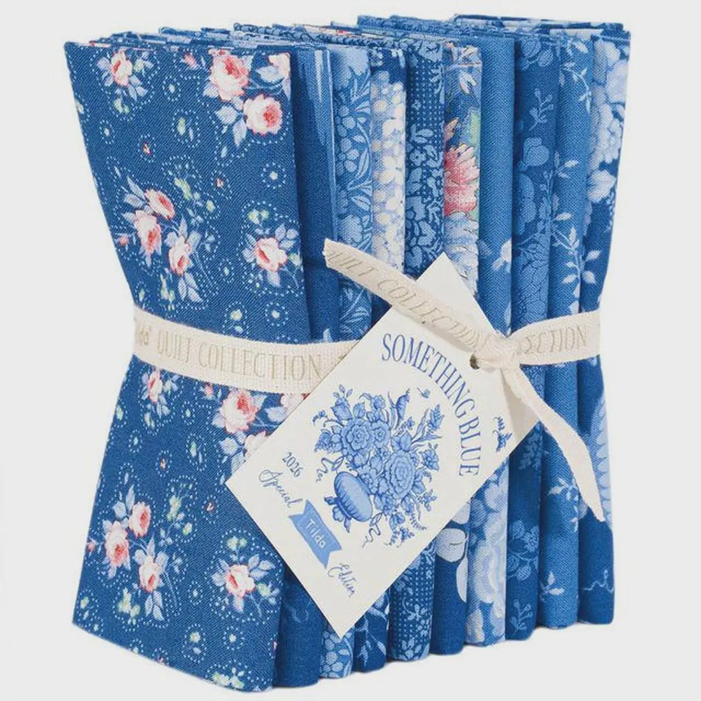 TIL300263 Tilda Something Blue Fat Quarter Bundle 10 Fab 21x 19 Dark