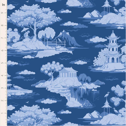 Cottonview Night TIL100680 - Something Blue Collection - Tilda Fabrics