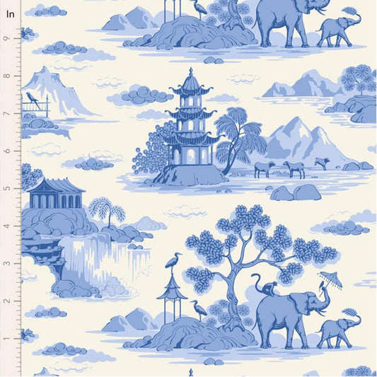 Cottonview Cream TIL100670 - Something Blue Collection - Tilda Fabrics - 100% Cotton