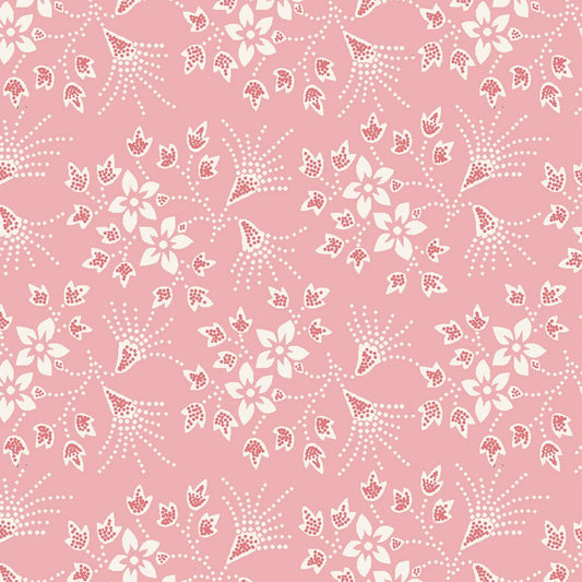 VALENTINE WISHES MEDIUM FLORAL SPRAYS PINK | 1025-22 by Henry Glass Fabrics