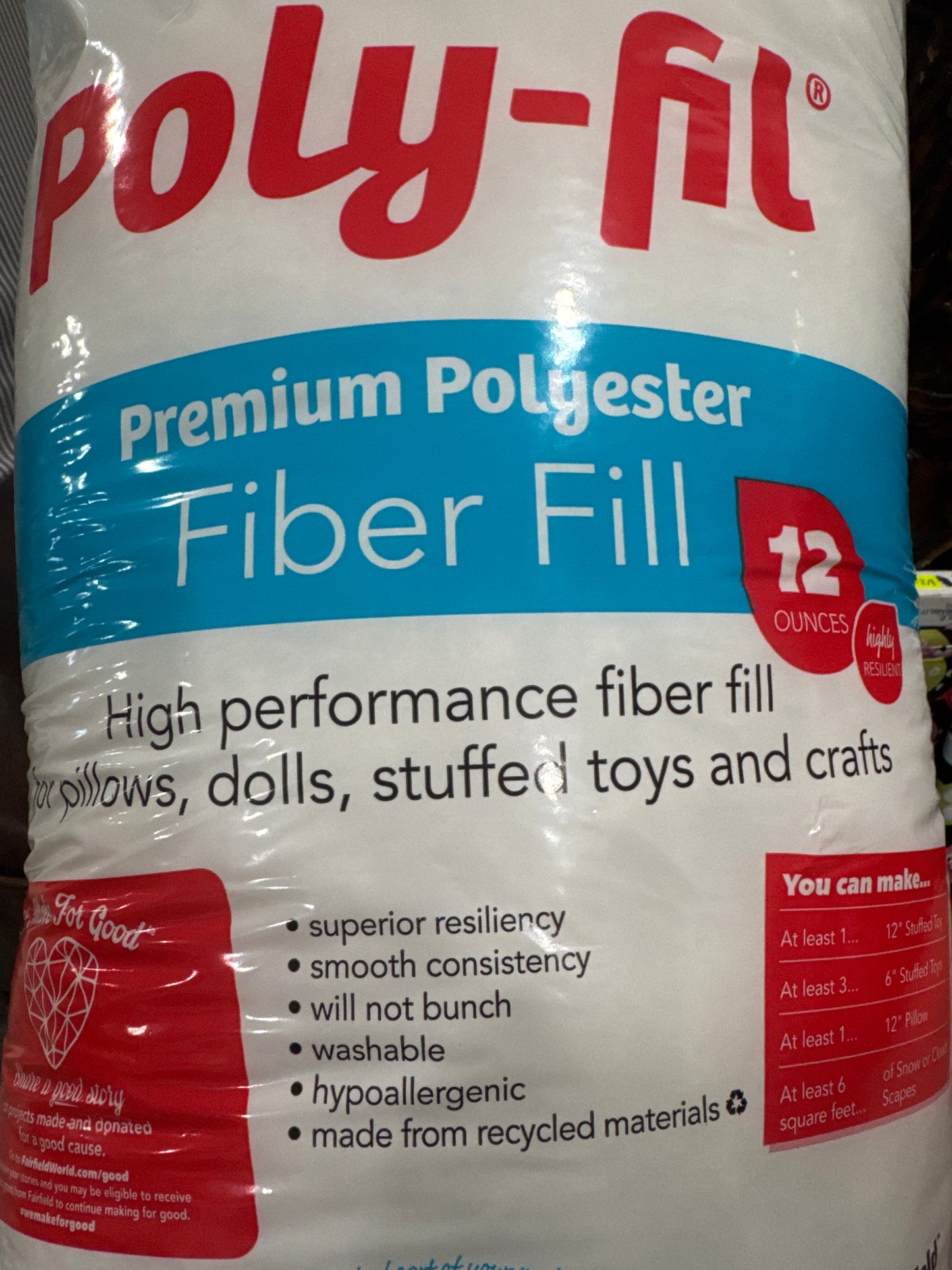 POLY-FIL 12OZ