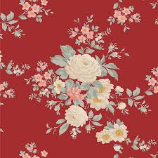 Tilda Merry Little Christmas CAROL Fabric in Red