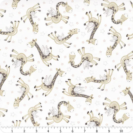 8026-09 TOSSED GIRAFFES MOONLIT DREAMS BABY Studio E Fabric