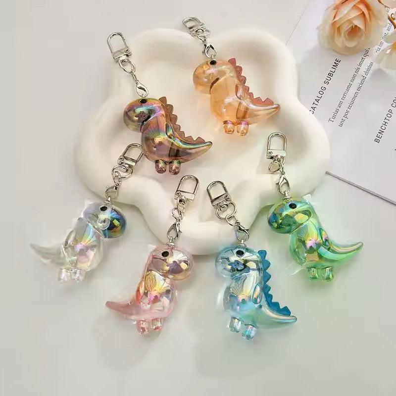 Cute Acrylic Dinosaur Keychain With Sturdy Buckle Bag and Purse Charm