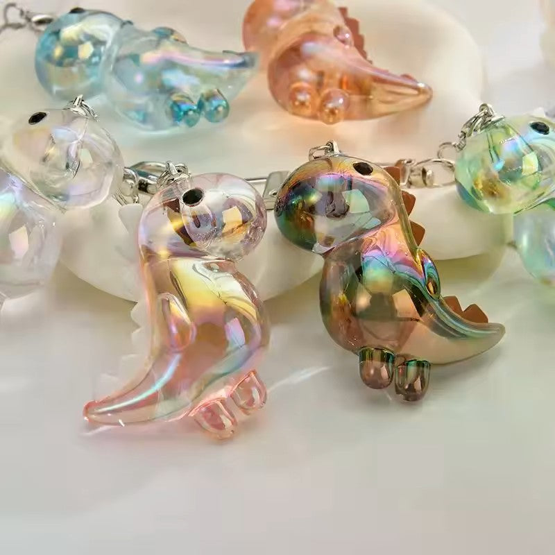 Cute Acrylic Dinosaur Keychain With Sturdy Buckle Bag and Purse Charm