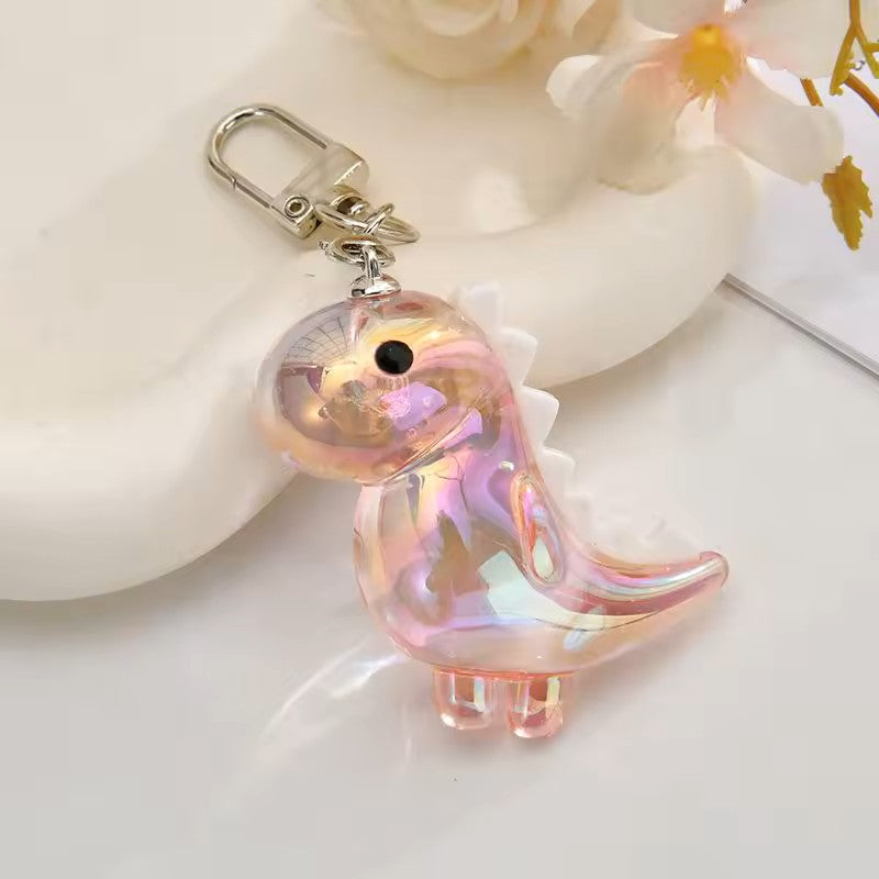 Cute Acrylic Dinosaur Keychain With Sturdy Buckle Bag and Purse Charm