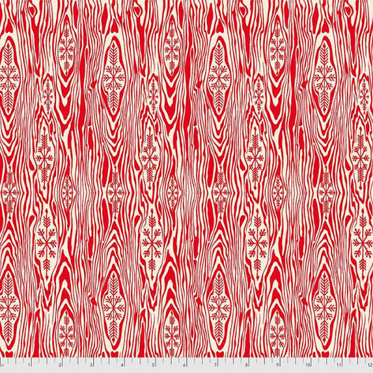 Yule Log HollyBerry Red Flannel Holiday Homies by Tula Pink Fabric
