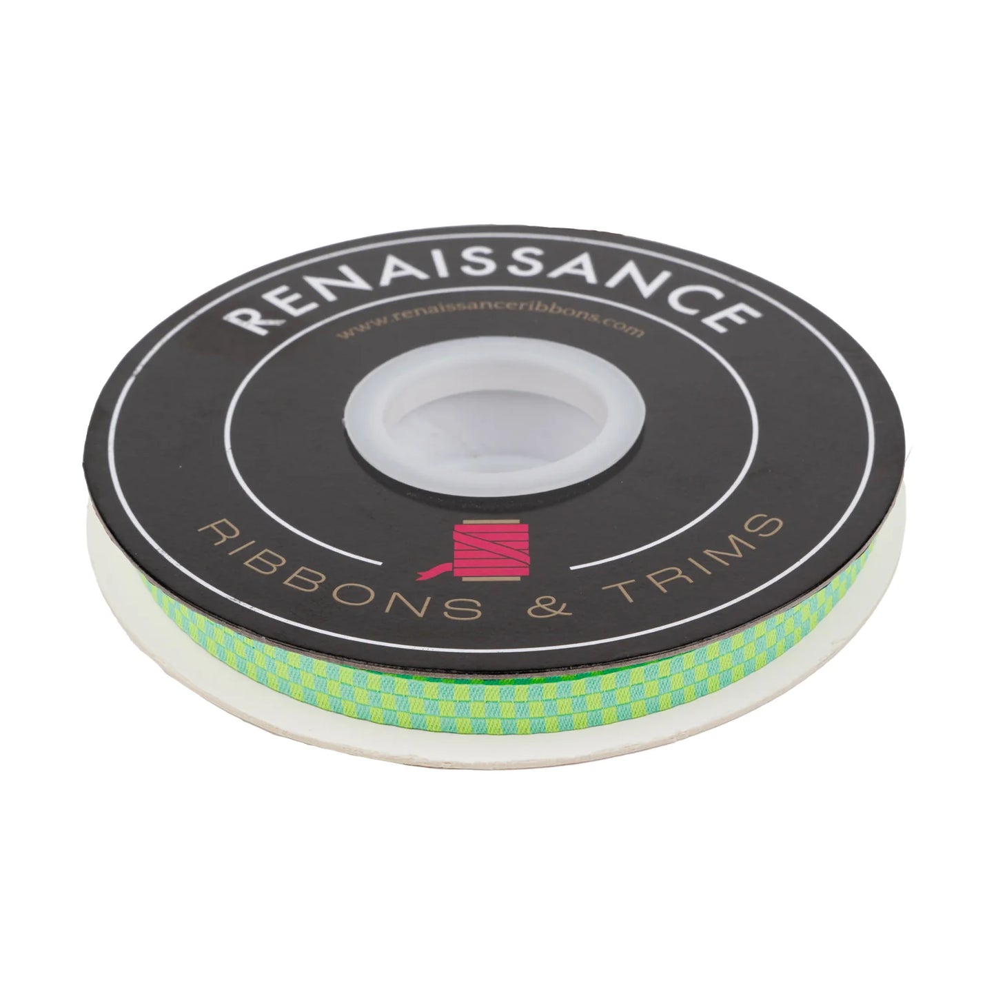 CHECK PLEASE IN MOONBEAM - 1/4" WIDTH - TULA PINK UNTAMED Ribbon by the yard Renaissance Ribbons (Copy)