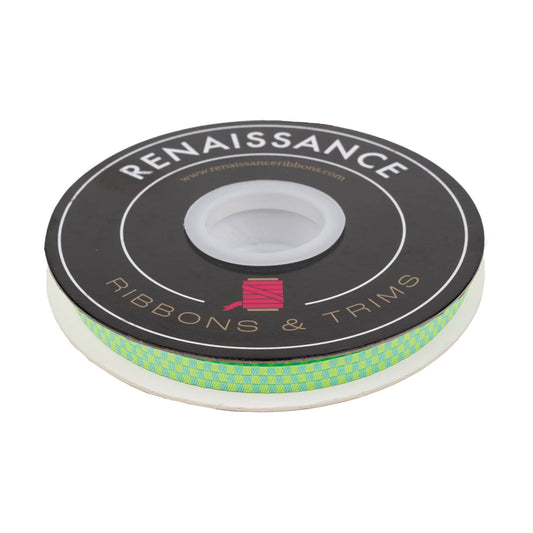 CHECK PLEASE IN MOONBEAM - 1/4" WIDTH - TULA PINK UNTAMED Ribbon by the yard Renaissance Ribbons (Copy)